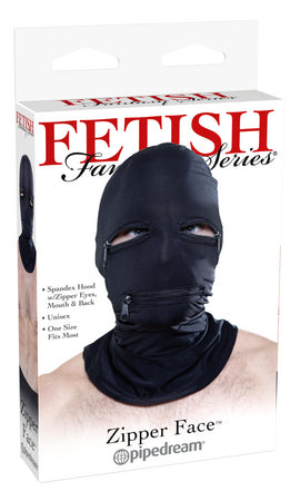 Fetish Fantasy Series Zipper Face Hood