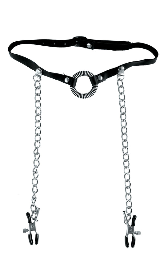 Limited Edition O-Ring Gag & Nipple Clamps (Fetish Fantasy Series)