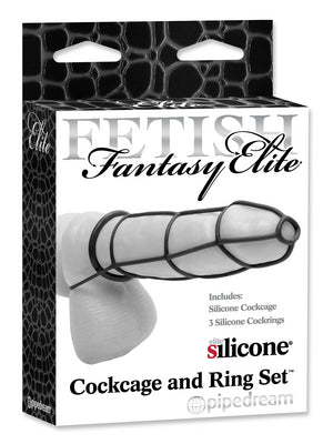 Fetish Fantasy Elite Cockcage and Ring Set