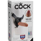 King Cock Strap-On Harness  w/ 7" Uncut Cock