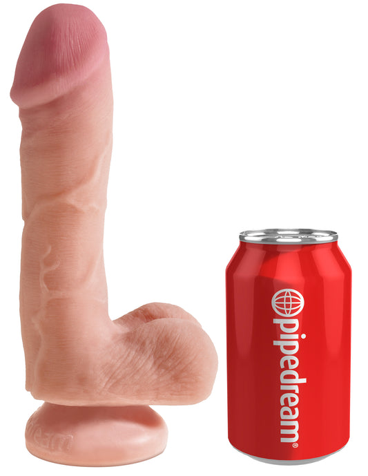 Plus 7.5" Dual Density Cock w/ Balls by King Cock