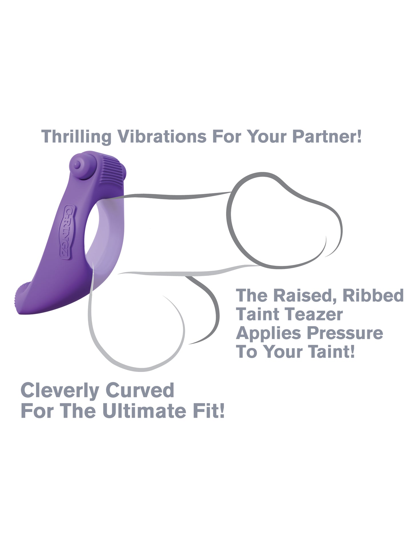 Vibrating Silicone Taint-Alizer by Fantasy C-Ringz