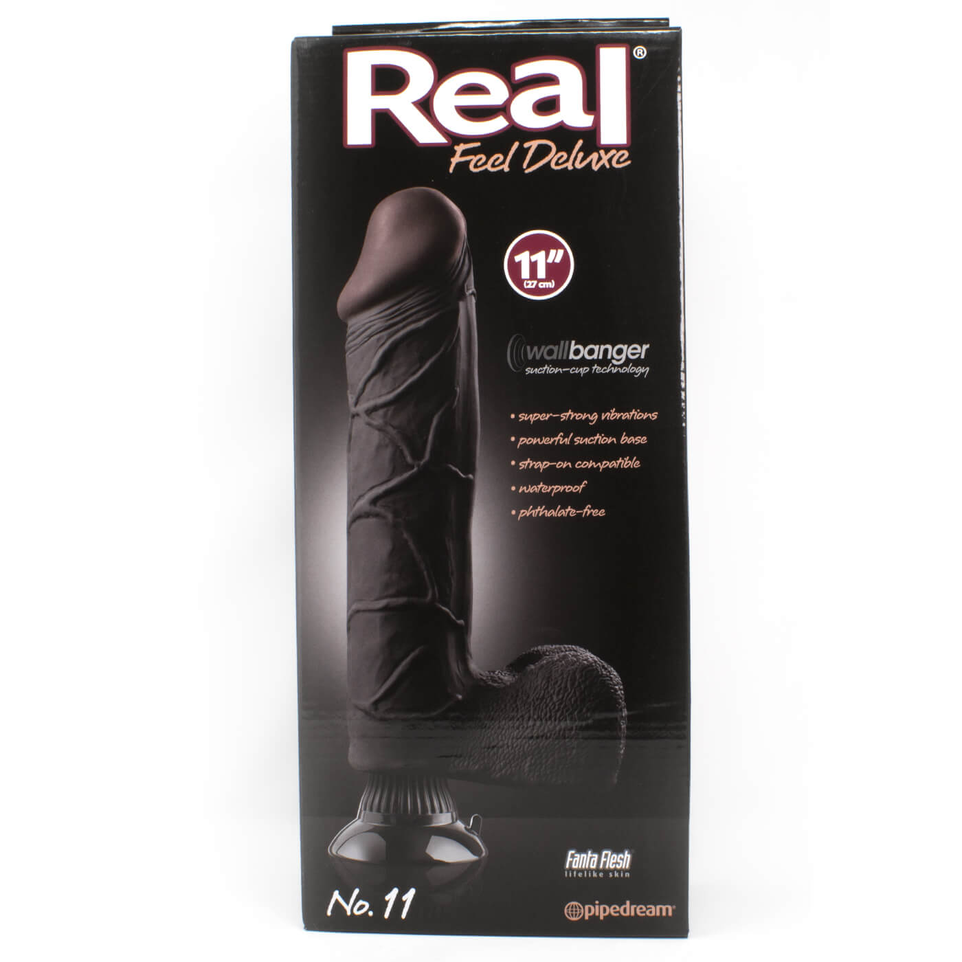 Real Feel Deluxe No.11 Realistic Vibrating 11 Inch Suction Dildo