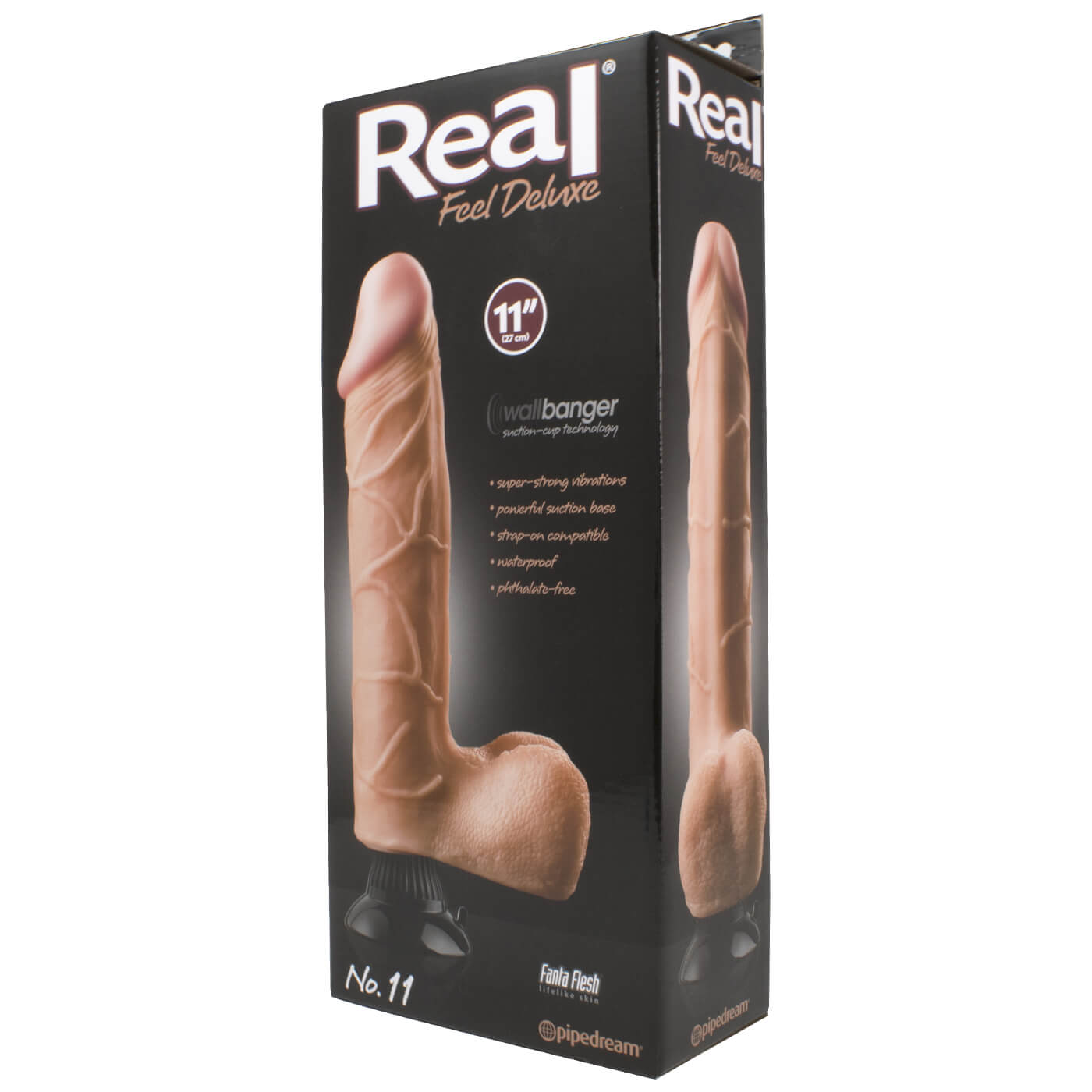 Real Feel Deluxe No.11 Realistic Vibrating 11 Inch Suction Dildo