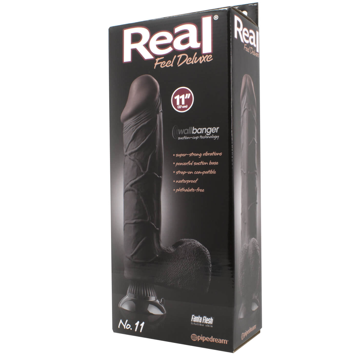 Real Feel Deluxe No.11 Realistic Vibrating 11 Inch Suction Dildo