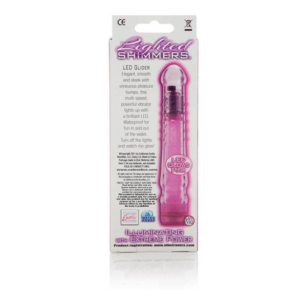 Lighted Shimmers LED Glider Powerful Waterproof Vibrator