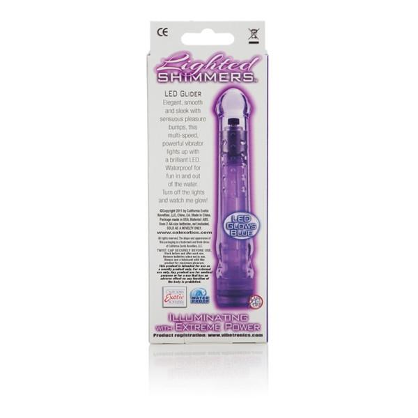 Lighted Shimmers LED Glider Powerful Waterproof Vibrator