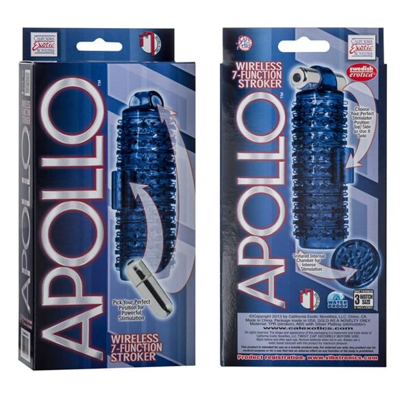 Apollo Wireless 7 Function Stroker in Blue