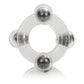 Magnetic Power Double Cock Ring in Clear and Blue
