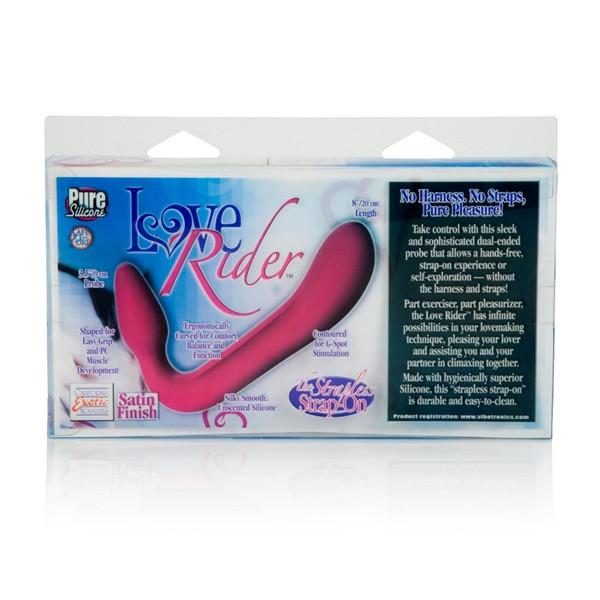 Love Rider Strapless Strap-On Dildo in Raspberry