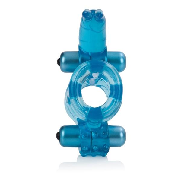 Double Trouble Vibrating Support System in Blue