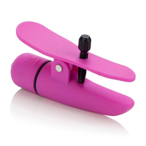 Nipplettes Vibrating Nipple Clamps in Pink