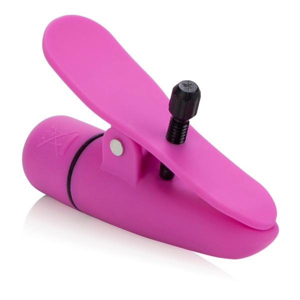 Nipplettes Vibrating Nipple Clamps in Pink