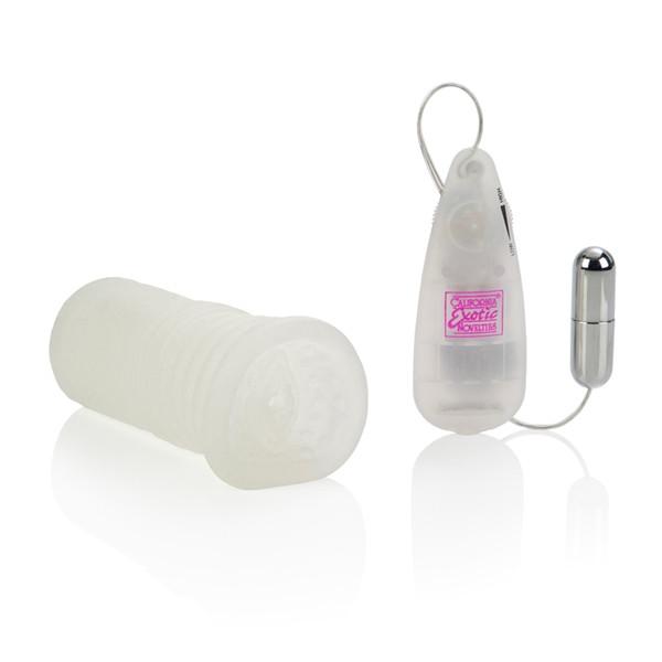 Sue Johansn Vibrating Glow Super Head Honcho Masturbator Sleeve