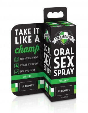 Sir Richard's Champion Spearmint 1 Fl. Oz. Oral Sex Desensitizing Throat Spray