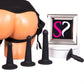 Vac U Lock Platinum Silicone Pegging Set Unisex Adjustable Harness Strap Ons Set