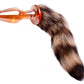 Fox Tail Glass Faux Fur 8 inches Butt Plug