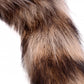 Fox Tail Glass Faux Fur 8 inches Butt Plug